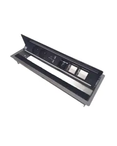 Bachmann Coni avec 2 prises, 2 ports USB et 3 modules personnalisables, anthracite