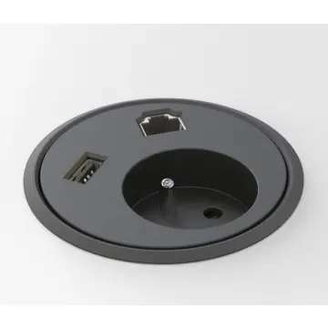 Powerdot, 1 prise, 1 port réseau, 1 port USB (broche de terre CEE 7/5)
