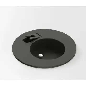 Powerdot midi 60 mm, 1 prise (broche de terre CEE 7/5), noir