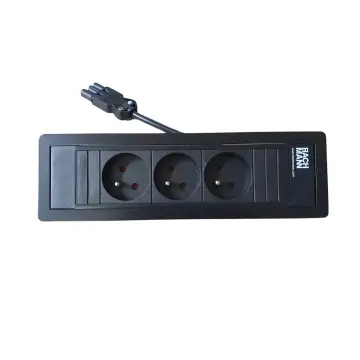 Bachmann Powerframe encastrable, 3 prises 230 V à broche de terre (différentes couleurs)