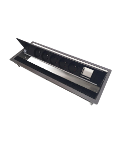 Bachmann Coni, 5 prises et 1 module personnalisable, anthracite