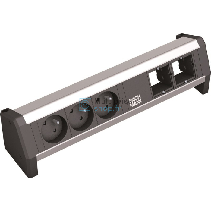 Desk 1 stekkerdoos 3x 230v met 2xcustom module 902.005