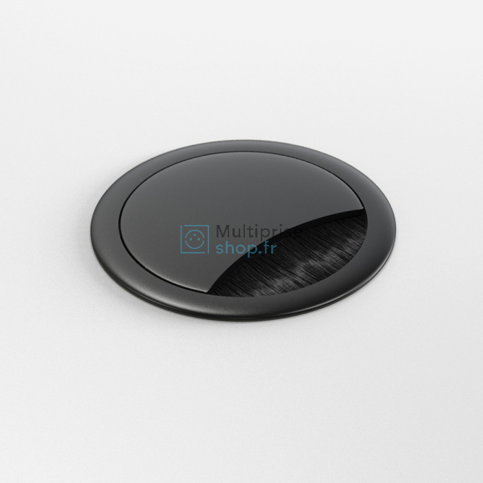 Aluminium kabelpot zwart gelakt 60mm