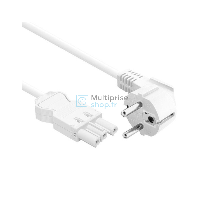 Wieland câble électrique 5 mètres blanc