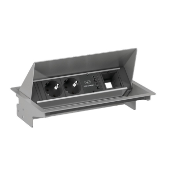 Système Coneo, 2 prises, ports USB, 1 module personnalisable