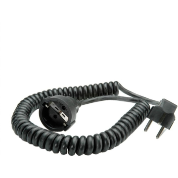 Câble hélicoïdal noir PVC, 100-400cm