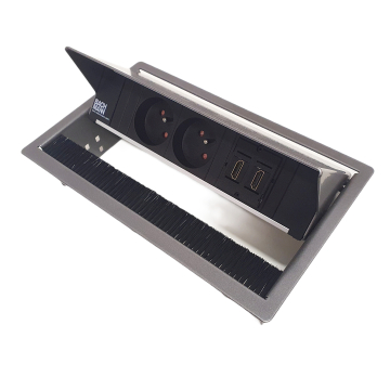 Système Coni, 2 prises, 2 connexions HDMI, anthracite