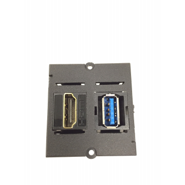 Module A/A HDMI-USB3 Bachmann keystone