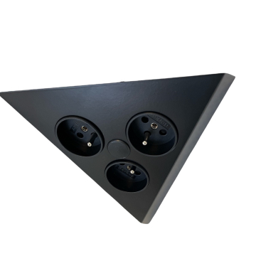 Douille d'angle noire Thebo triangle, 3 voies