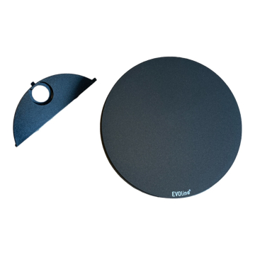 Evoline Circle cuir (couvercle) 80mm noir