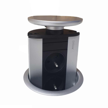 Bloc escamotable Evoline Port, 3 prises