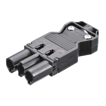 Prise mâle individuelle Wieland GST18i3, noire