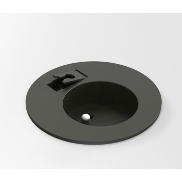 Powerdot midi 60 mm, 1 prise (broche de terre CEE 7/5), noir
