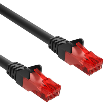 Câble réseau Cat 6 - RJ45 noir - 5 mètres