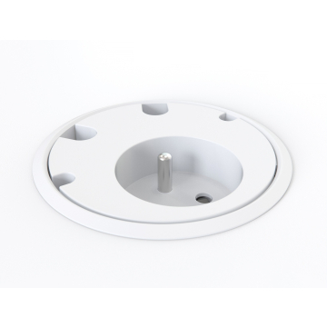 Powerdot 79mm 1x multiprise et 4x entrée de câble blanc
