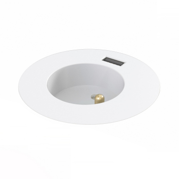 Powerdot 60 mm, 1 prise, 1 port USB, blanc 