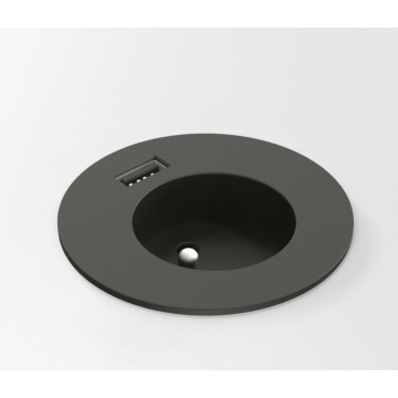 Powerdot midi 60mm 1x multiprise 1x chargeur USB, noir