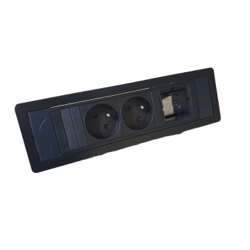 Bachmann PowerFrame, 2 prises à broche de terre et 1 module personnalisable (différentes couleurs)