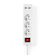 Multistekkerdoos 3-voudig met 2x USB lader