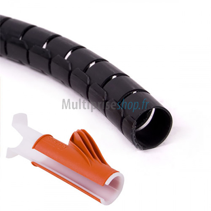 Cable eater rol 20 meter zwart diameter 25mm