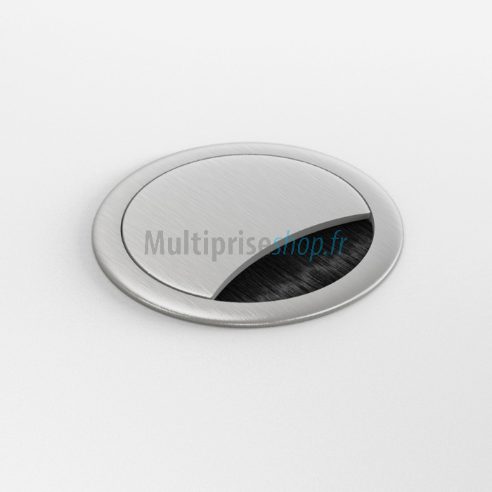 Aluminium kabelpot geborsteld RVS 60mm