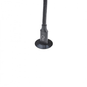 Prise USB-C compacte encastrable, noire